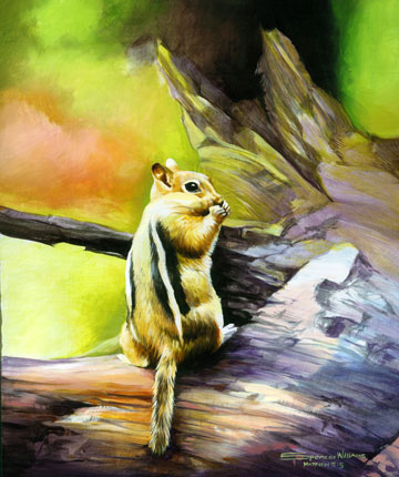 mr chipmunk painting