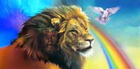 Lion Of Judah With Face flag